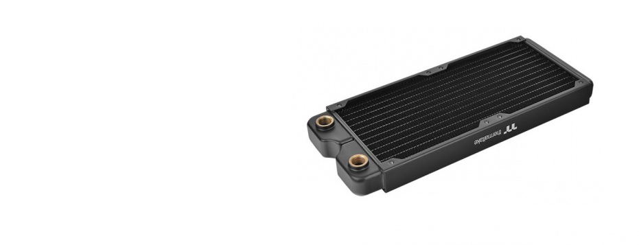 A Pacific C240 Radiator is slightly directed to the left